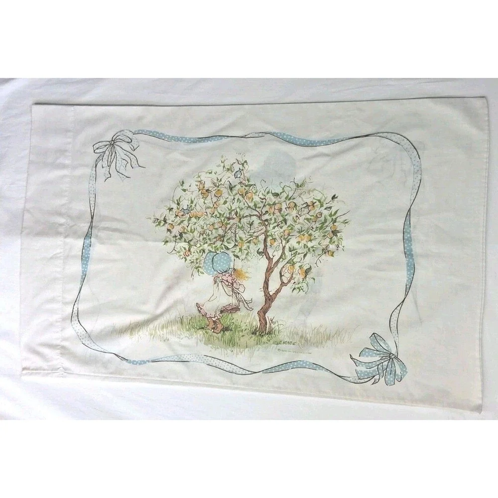 Holly Hobbie Pillowcase American Greetings Co Vintage 90s Prairie Country